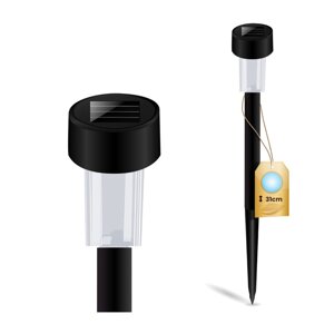 PALIS LUMILED LED solárne vonkajšie jazdné svetlo čierne 6500K