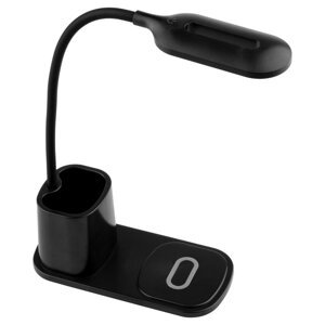 LED 3W 3000K - 6000K USB dotyková stolová lampa s QI nabíjačkou NINA