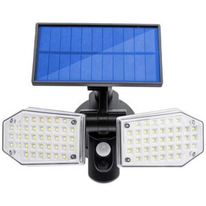 Solárne svetlomety 78x LED 15W 450lm Studený senzor pohybu IP65