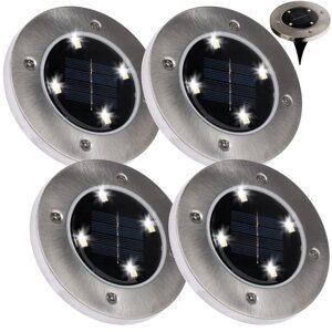 Sada 4 x záhradné svietidlá LED SOLAR LED DOGRUNT s krytím IP54