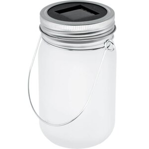 Záhradný lampáš LED Solar Jar Flame 13cm