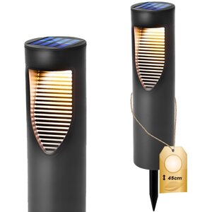 LED solárna záhradná lampa poháňaná stojacou tyčou 45 cm 4000K IP54 so súmrakovým senzorom