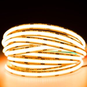 LED pásik COB 12V 45W 2400LED NEON Yellow 8mm 5m