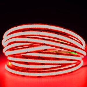LED pásik 12V COB 45W 480LED 2835 červená 8mm 5m ECOLIGHT