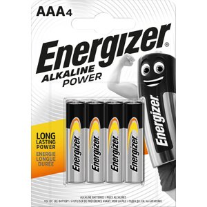 Alkalické batérie ENERGIZER AAA LR03 MN2400 1,5V Blister 4ks