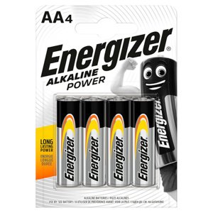 Alkalické batérie ENERGIZER AA LR6 MN1500 1,5V Blister 4ks