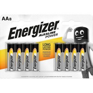 Alkalické batérie ENERGIZER AA LR6 MN1500 1,5V Blister 8ks