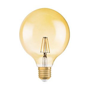 LED žiarovka E27 G125 7,5W = 55W 650lm 2500K Warm OSRAM Vintage 1906 Globe Dimmable