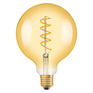 LED žiarovka E27 G125 4,5W = 28W 300lm 2000K Warm 300° Filament OSRAM Vintage 1906 Stmievateľná