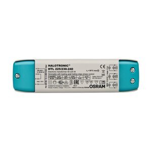 Halogénový napájací zdroj Fázový regulátor Stmievač 50-225W 11,6-11,7V OSRAM HTL Compact