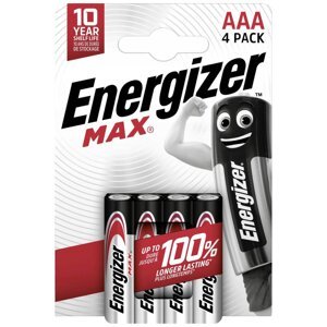 4x ENERGIZER MAX AAA LR03 1,5V batérie Blister