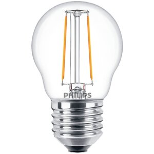 LED žiarovka E27 P45 2W = 25W 250lm 2700K Warm Filament PHILIPS