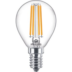 LED žiarovka guľová E14 P45 6,5W = 60W 806lm 2700K teplé vlákno PHILIPS