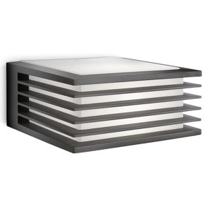 SHADES myGarden E27 IP44 Antracit PHILIPS LED fasádne nástenné svietidlo