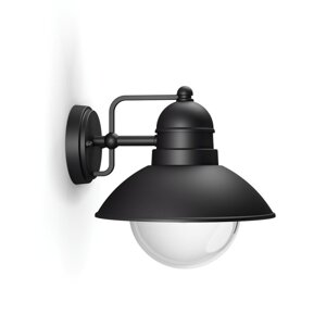 HOVERFLY myGarden E27 IP44 Záhradné svietidlo LED smerujúce nadol čierne PHILIPS