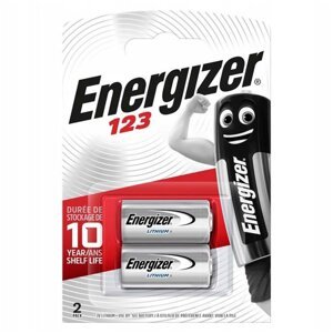Lítiová batéria Energizer 123 CR123 CR123A 3V Blister 2ks