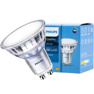LED žiarovka GU10 4,9W = 50W 550lm 3000K Warm 120° PHILIPS