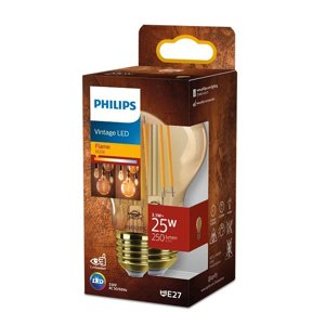 LED žiarovka E27 A60 3,1W = 25W 250lm 1800K Warm Filament Amber PHILIPS