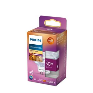 LED halogénová žiarovka GU5.3 MR16 7W = 50W 700lm 2700 Warm 36° PHILIPS Stmievateľná žiarovka