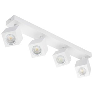 Bodové stropné svietidlo 4xGU10 QUANTUS Beam Bar White