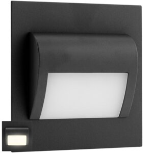 DECORUS schodiskové svietidlo LED 1,2W Graphite ProVero Neutral 4000K 12V DC