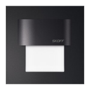 LED schodiskové svietidlo 0,4W 6500K 10V DC IP20 čierne matné TANGO MINI Skoff