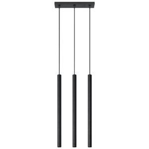 PASTELO 3 3xG9 Závesné stropné svietidlo Minimalistické čierne SOLLUX