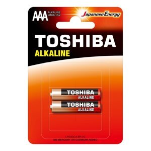 TOSHIBA RED ALKALINE LR03 AAA 1,5V Alkalické batérie Blister 2ks
