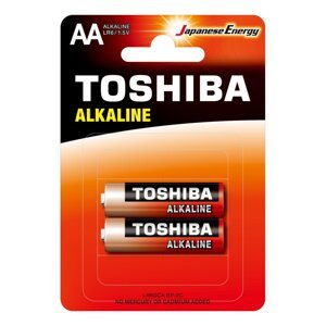 TOSHIBA RED ALKALINE LR6 AA 1,5V Alkalické batérie Blister 2ks