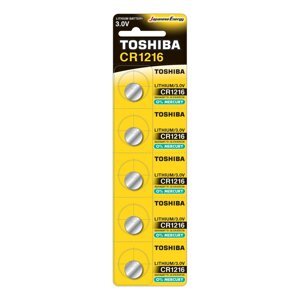 Špeciálna lítiová batéria TOSHIBA CR 1216 3V Blister 5ks