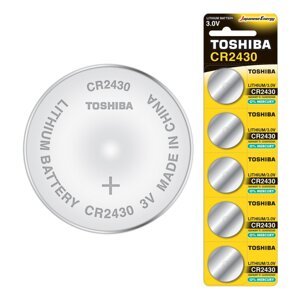 Špeciálna lítiová batéria TOSHIBA CR 2430 3V Blister 5ks