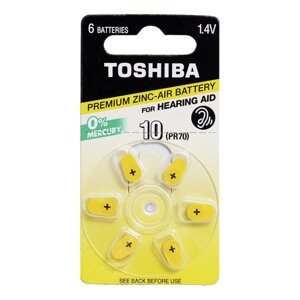 TOSHIBA PR536 1,4 V zinkové batérie Blister 6 kusov