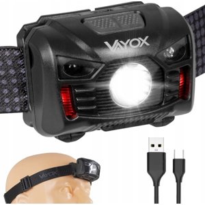 Dobíjací LED svetlomet so senzorom pohybu XM-L Q5 3W VA0020 VAYOX