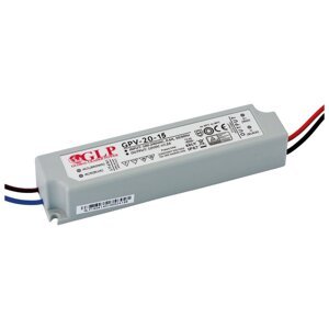 LED NAPÁJACÍ ZDROJ 15V 24W 1,33A GPV-20-15 GLP IP67 HERMETICKÝ