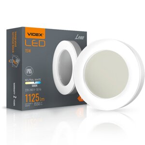 Záhradné svietidlo Fasádne nástenné svietidlo PLAFON LED 15W 5000K LENA VIDEX