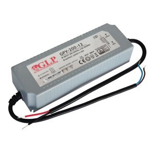 LED napájací zdroj 12V 192W 16A GPV-200-12 GLP hermetický