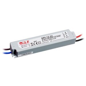 LED NAPÁJACÍ ZDROJ 24V 12W 0,5A GPV-12-24 GLP IP67 HERMETICKÝ