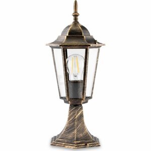 Záhradná stojaca lampa LIGURIA-LT 1xE27 nízka 42cm patina - GOLDLUX (Polux)