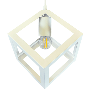 IL MIO SWEDEN Geometrické stropné závesné svietidlo 1xE27 biele - GOLDLUX (Polux)