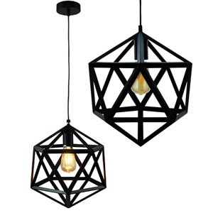 IL MIO DÁNSKO GEOMETRICKÉ stropné závesné svietidlo 1xE27 čierne - GOLDLUX (Polux)