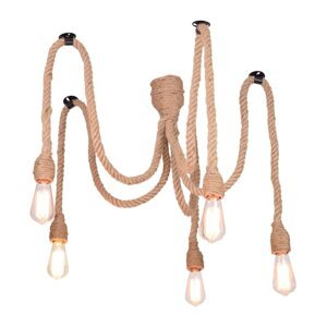 SUFFIT ZÁVESNÉ LAMPY PAJĄCZEK 5xE27 Čierno-béžová GOLDLUX (Polux)