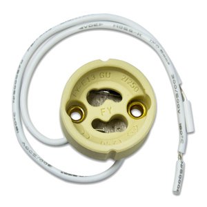Keramická zásuvka GU10 GOLDLUX (Polux) s káblom 2*0,5 mm