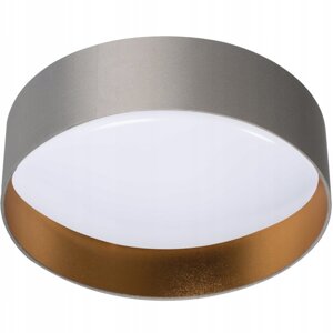 Plafond LED lampa na povrchovú montáž Rifa 17,5W 3000K 40cm kruhová sivá zlatá KANLUX